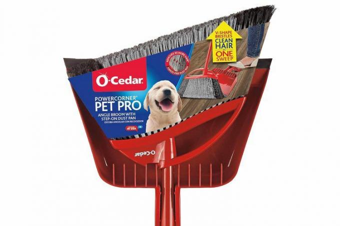 Amazon O-Cedar Pet Pro Escoba y recogedor con pedal PowerCorner